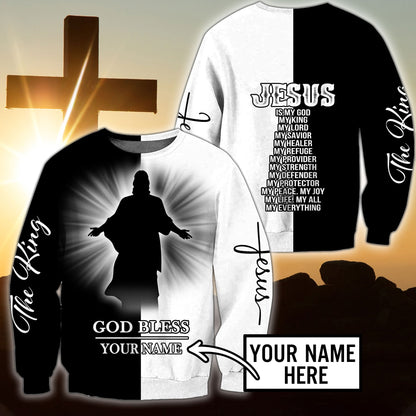 Premium Christian Jesus Personalized Name 3D All Over Printed Unisex Shirts - Amaze Style™-Apparel