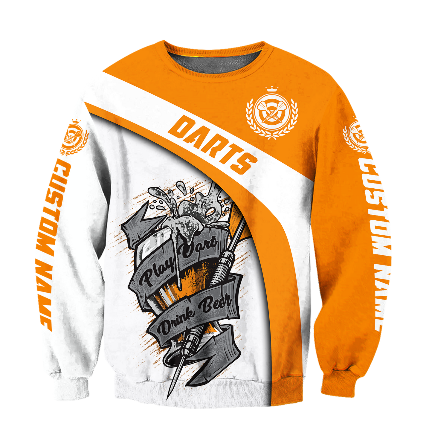 Darts Player No9 Personalized Name 3D Printed Personalized Unisex Hoodie ML
