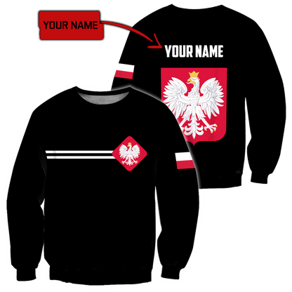 Personalized Polska 3D All Over Printed Unisex Hoodie