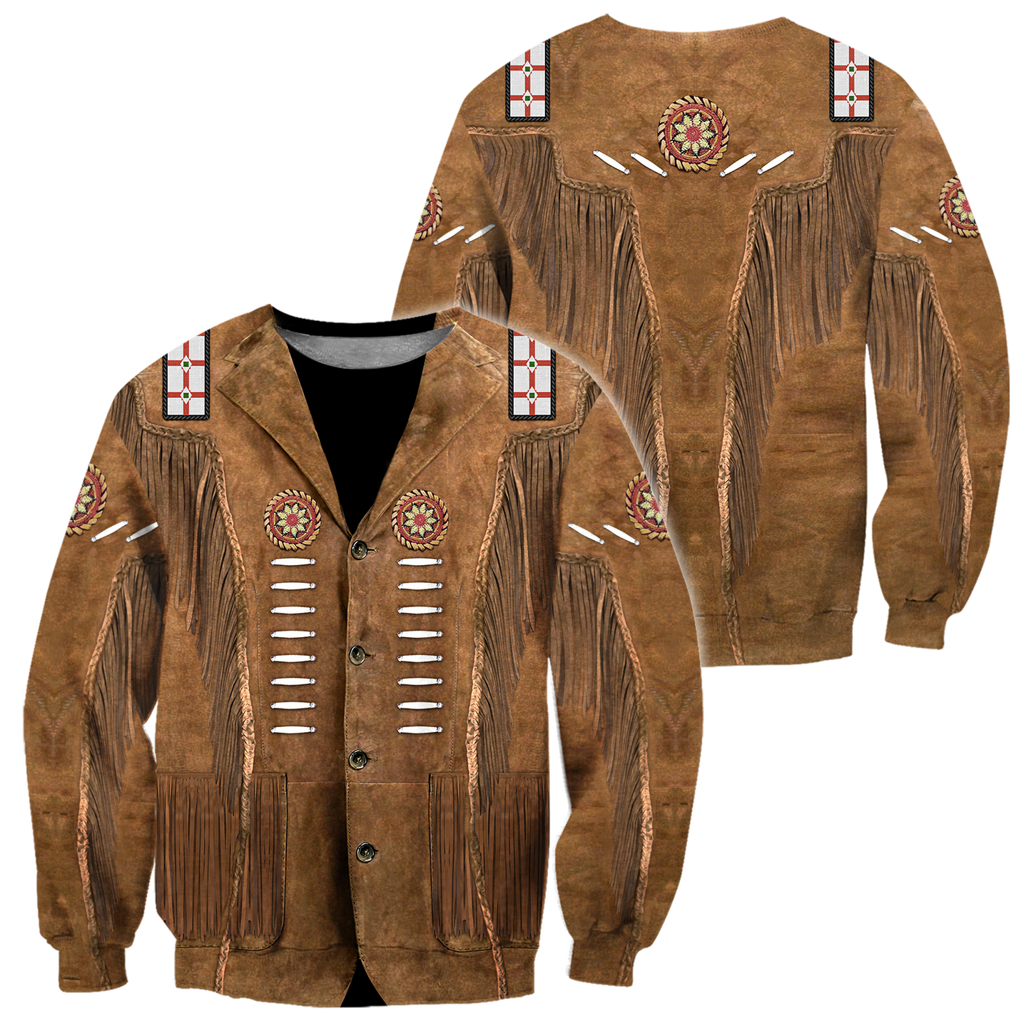 Cowboy Jacket No18 Cosplay 3D Over Printed Unisex Deluxe Hoodie ML