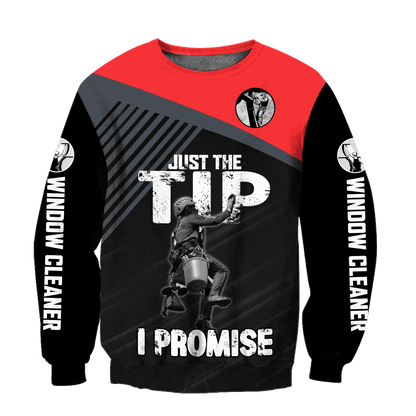 Premium 3D Printed Window Cleaner Shirt Just The Tip MEI