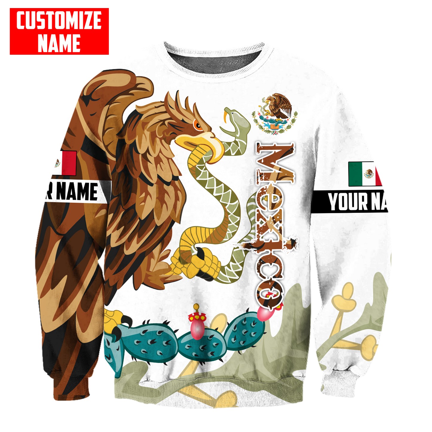 Persionalized Mexico 3D All Over Printed Unisex Shirts DQB25062101