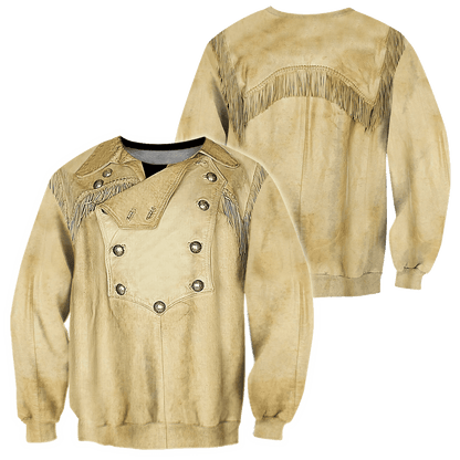Cowboy Jacket No30 Cosplay 3D Over Printed Unisex Deluxe Hoodie ML