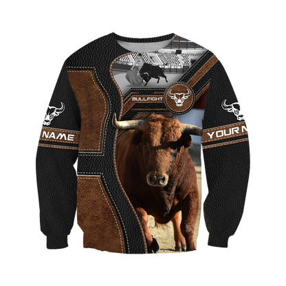 Bullfight Persionalized Your Name 3D All Over Printed Shirts JJ24052101 KT