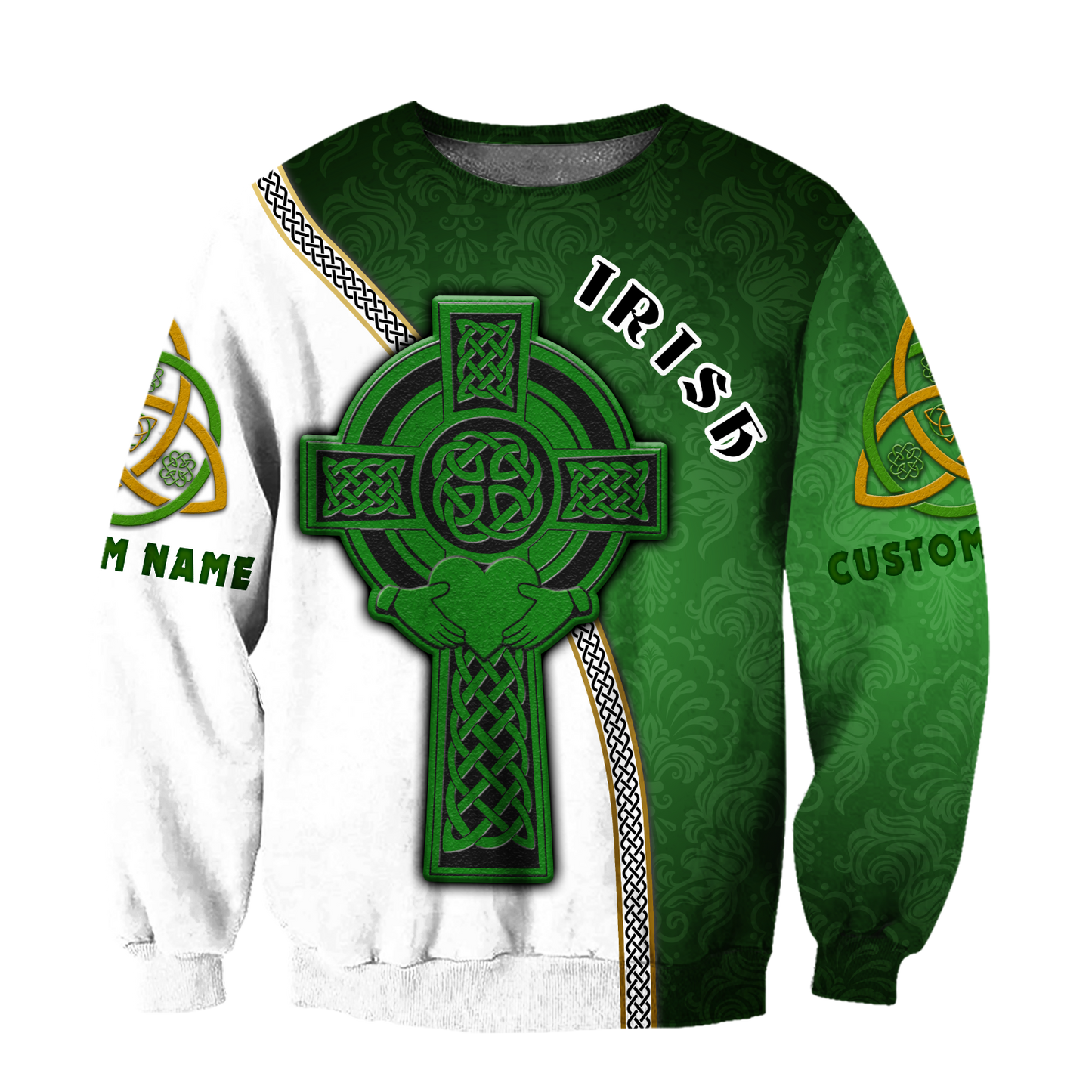 Irish Custom Name St.Patrick Day 3D Hoodie Shirt For Men And Women LAM