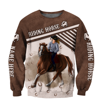 Riding Horse 3D All Over Printed Unisex Shirts