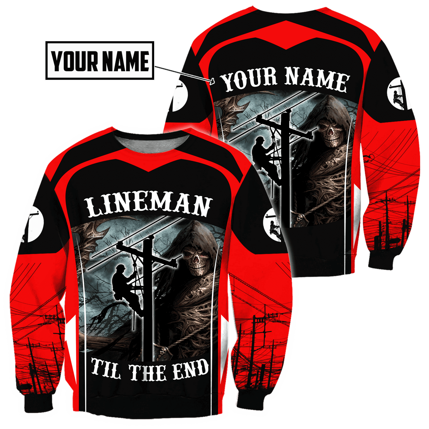 Customize Name Electrician 3D All Over Printed Unisex Shirts DA03052102