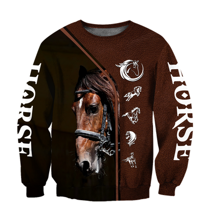 Premium Love Horse 3D All Over Printed Unisex Shirts