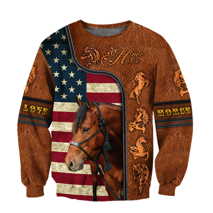 Love Horse 3D All Over Printed Unisex Shirts PD19112002