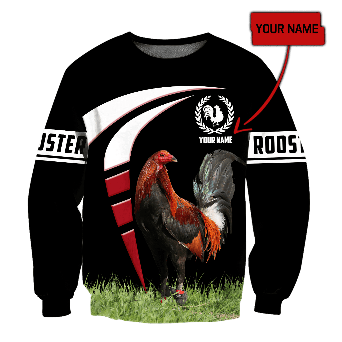 Personalized Polska Rooster 3D All Over Printed Unisex Hoodie