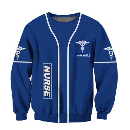 Premium Nurse Personalized Name 3D All Over Printed Unisex Shirts