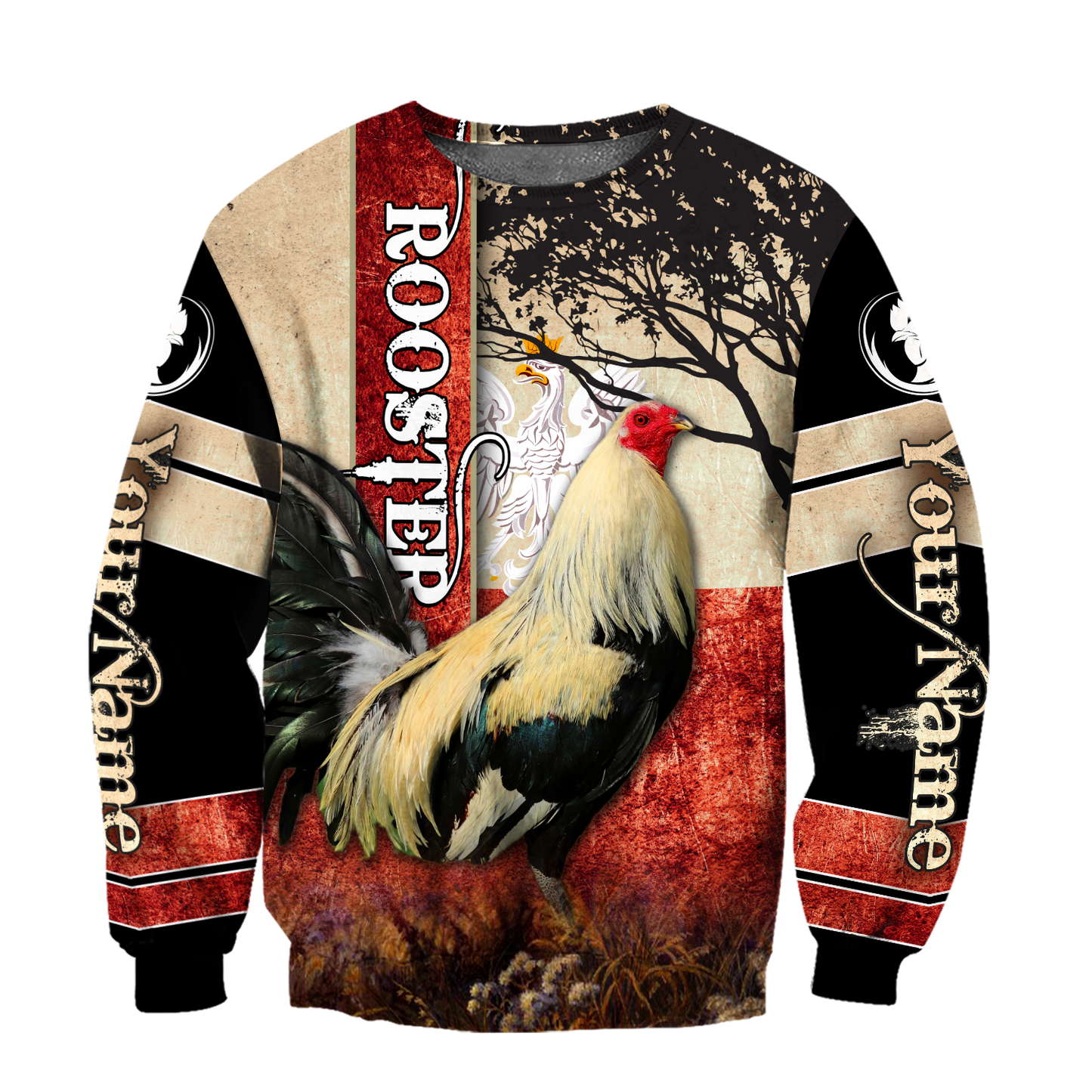 Personalized Polska Rooster 3D All Over Printed Unisex Hoodie