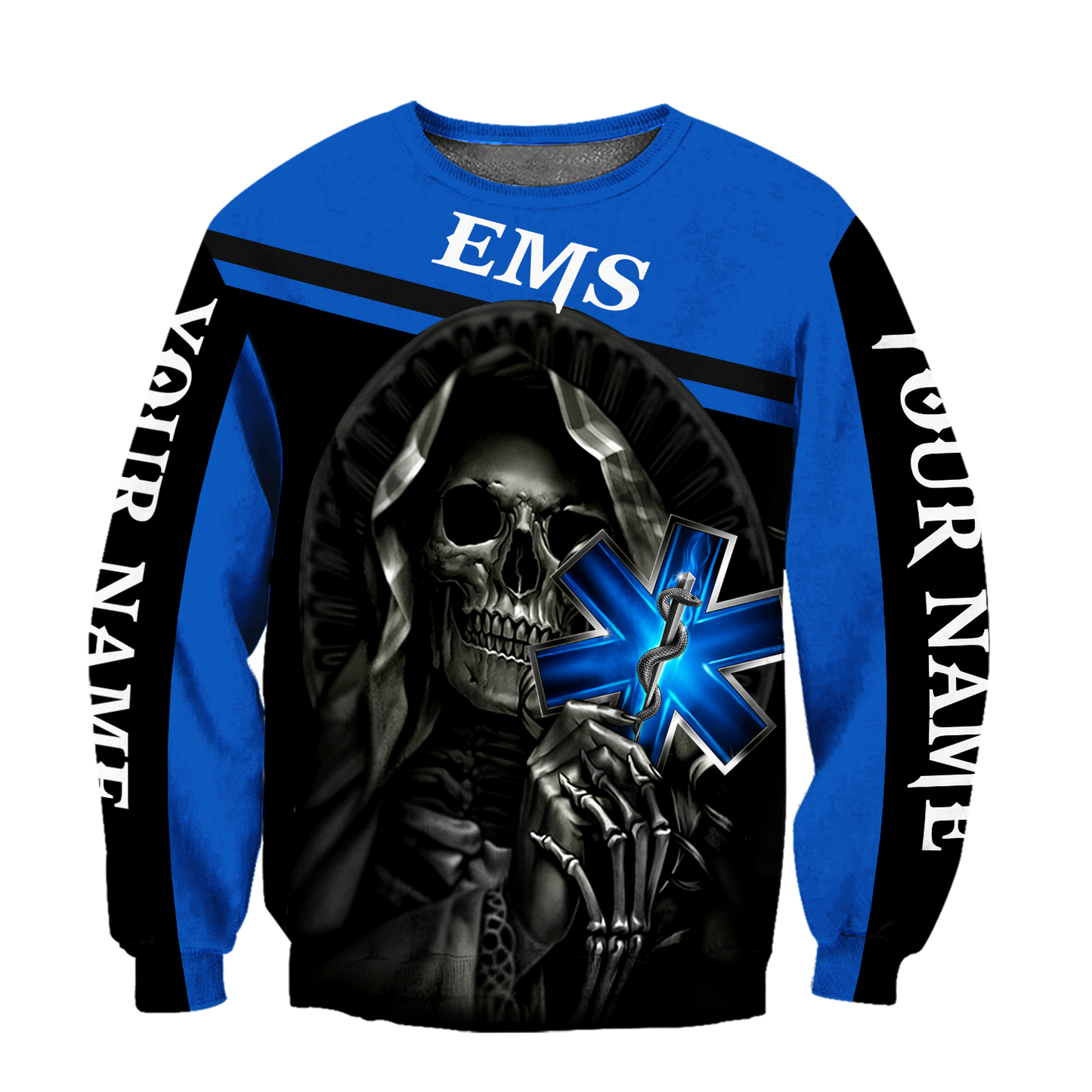 Premium EMS Personalized Name 3D All Over Printed Unisex Shirts