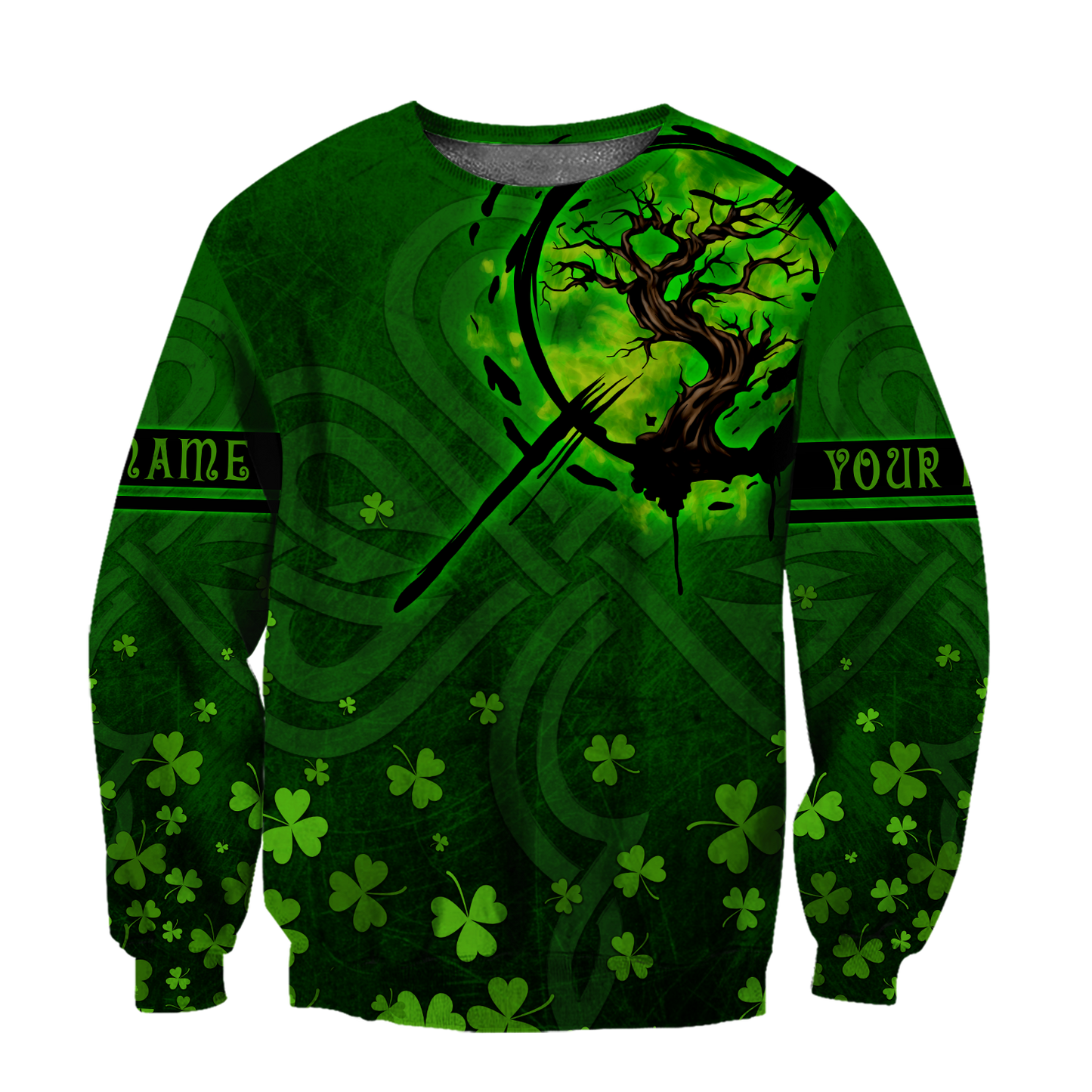 Premium Unisex Hoodie Irish St.Patrick Custom Name Tree Of Life ML