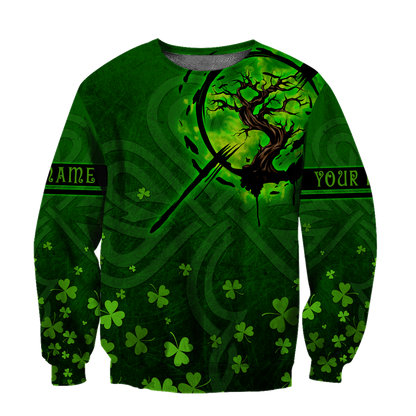Premium Unisex Hoodie Irish St.Patrick Custom Name Tree Of Life ML