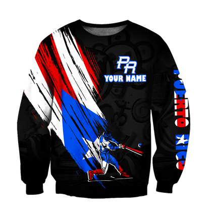 Custom Name Puerto Rico Hoodie For Men And Women