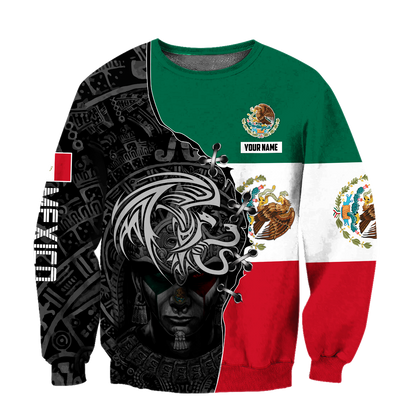 Aztec Mexico Persionalized 3D All Over Printed Unisex Shirts