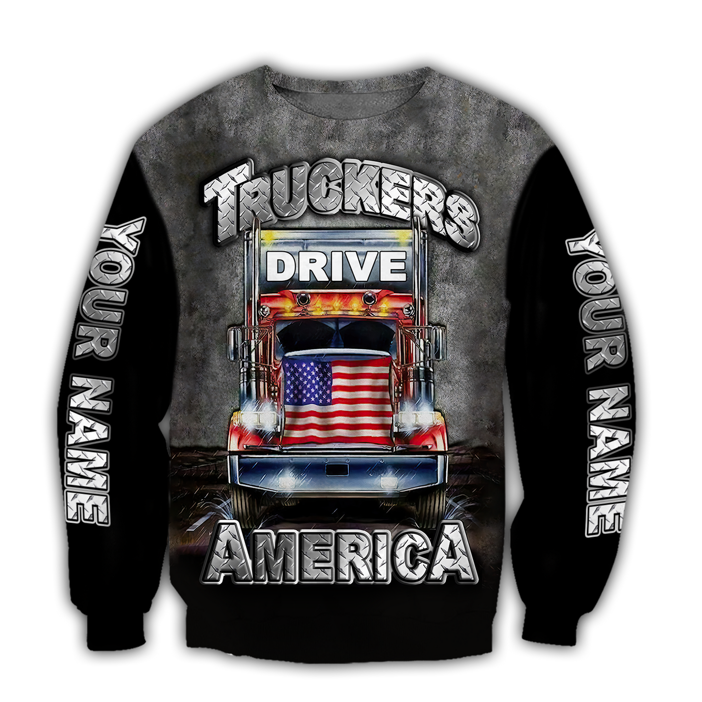 Premium Trucker Personalized Name 3D All Over Printed Unisex Shirts