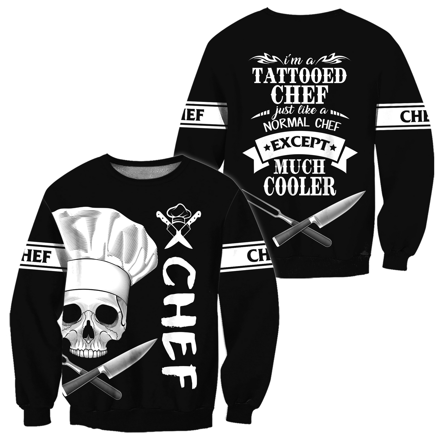 I'm Tattooed Chef 3D Over Printed Unisex Shirt