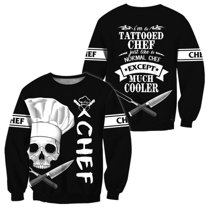 I'm Tattooed Chef 3D Over Printed Unisex Shirt