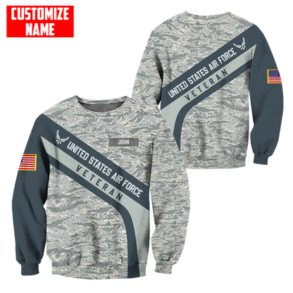 Premium Unique U.S Air Force Veteran Polo All Over Printed Personalized Shirt