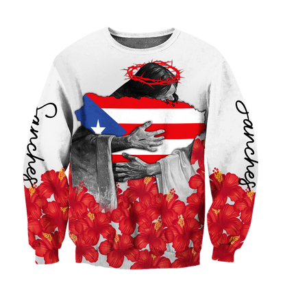 Customize Name Puerto Rico Hoodie For Men And Women