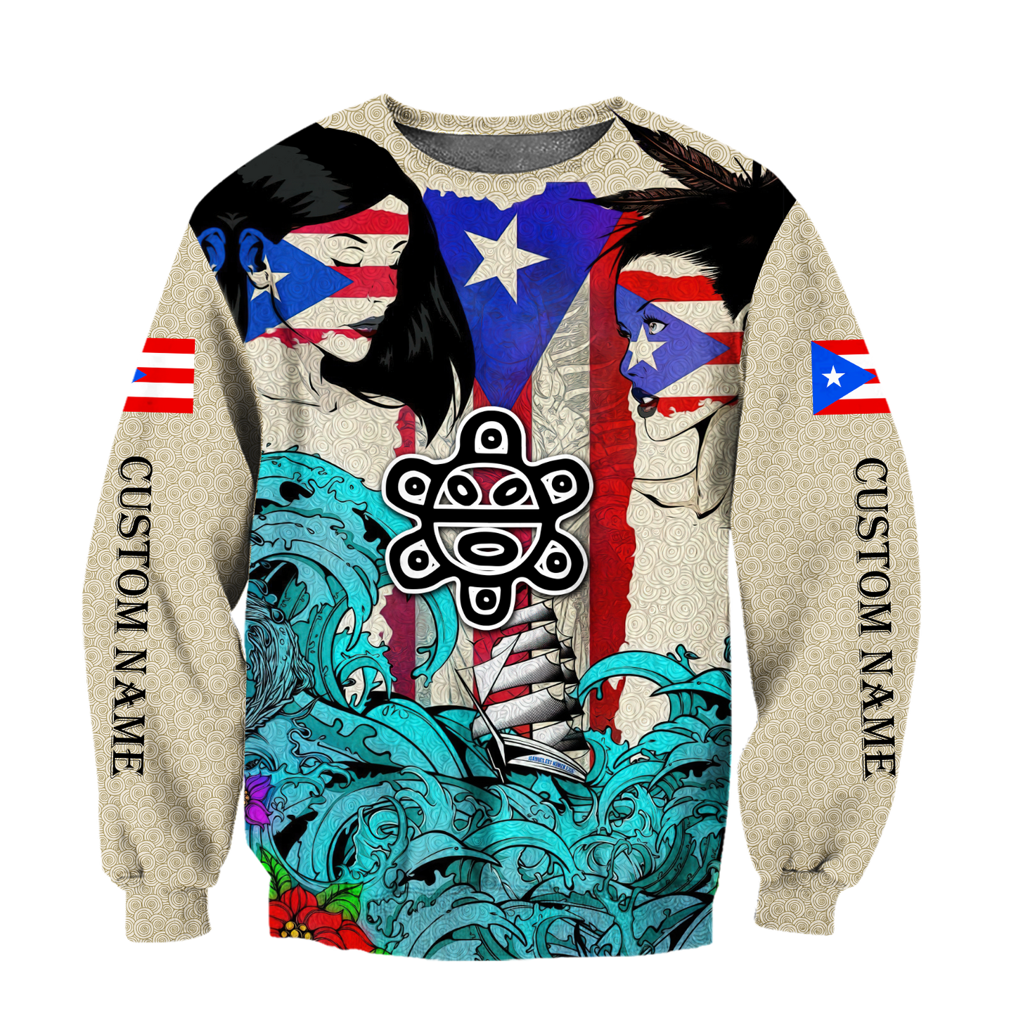 Custom Name Sweet Girls Puerto Rico Hoodie For Men And Women