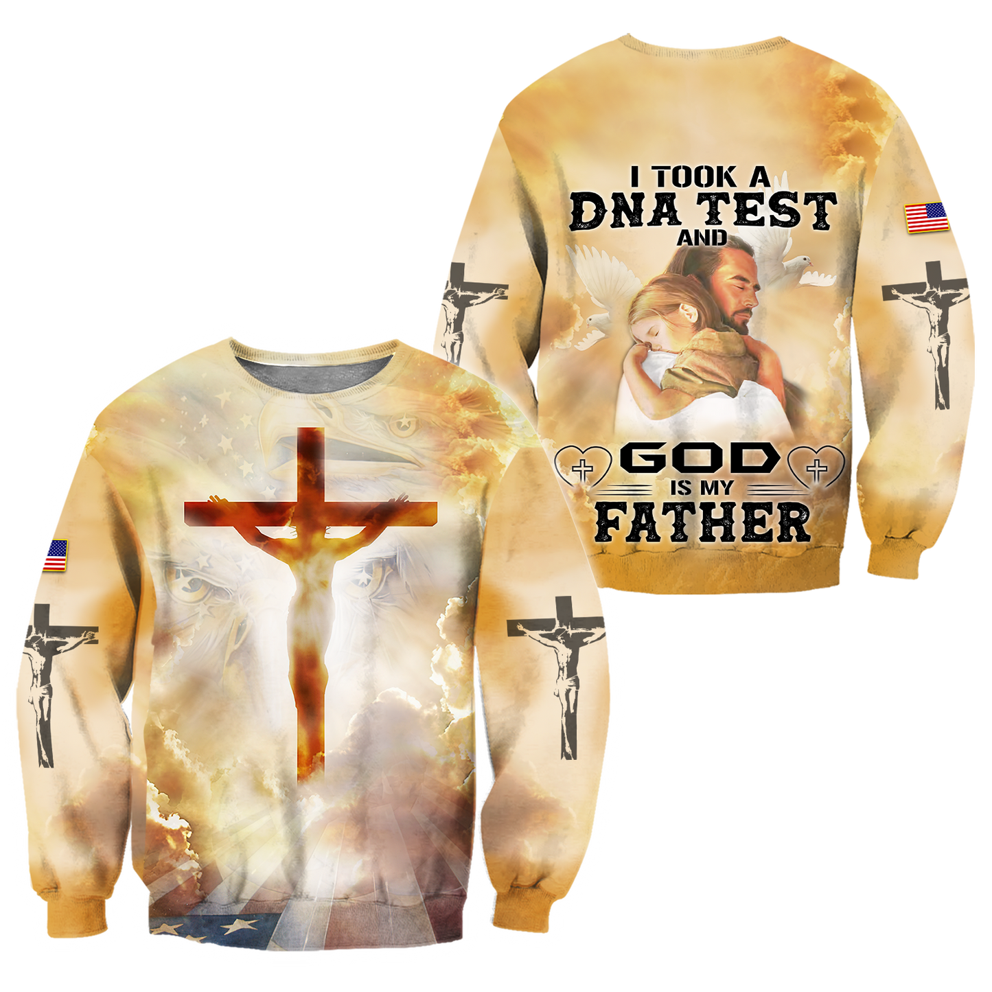 Jesus Christ on the Cross 3D All Over Printed Shirts