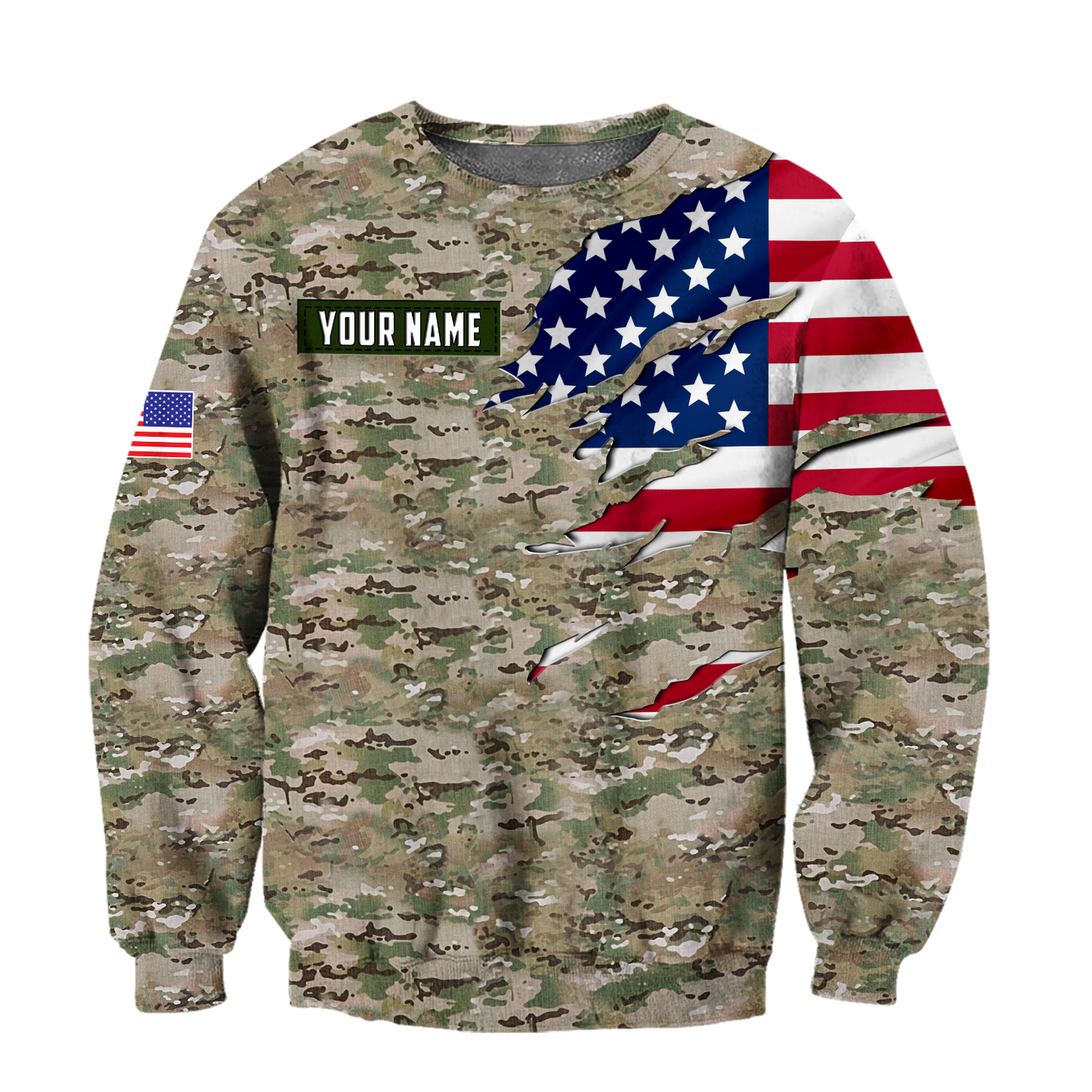 Remembrance The United States Camo Soldier 3D print shirts Proud Military