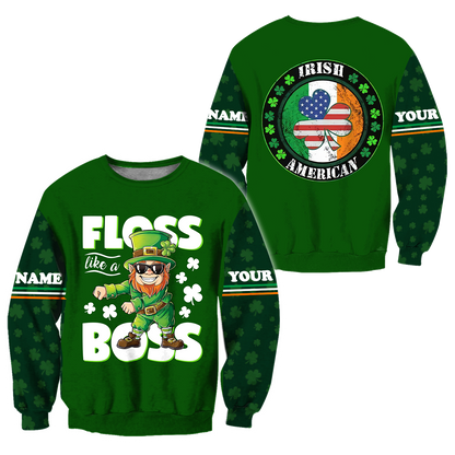 Premium Customize Name Irish Saint Patrick's Day 3D All Over Printed Unisex Shirts