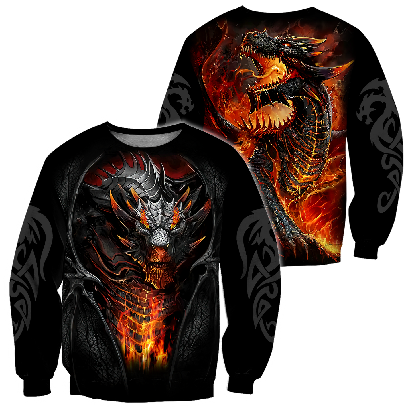 Premium Dragon 3D All Over Printed Unisex Shirts Fire Dragon