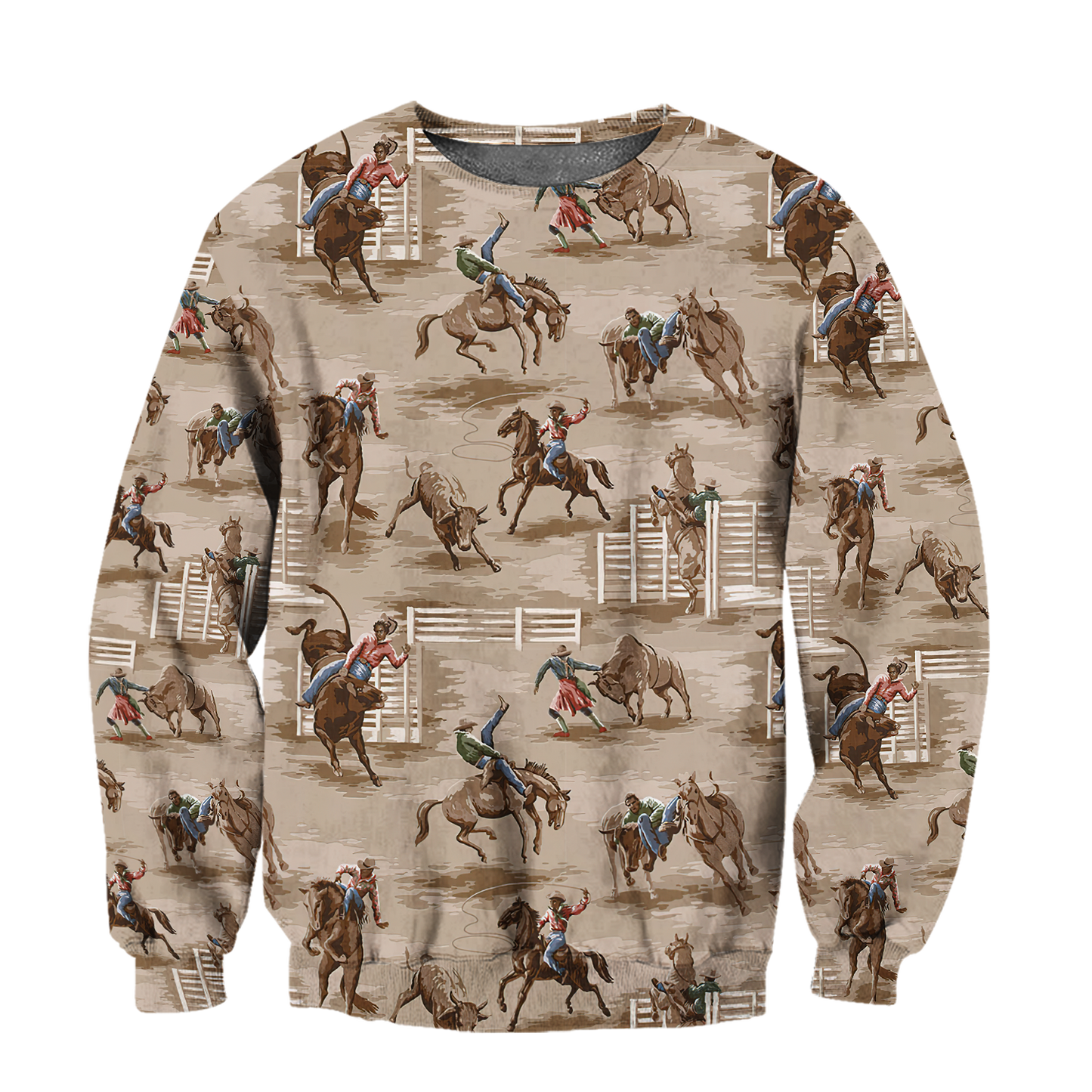 Rodeo 3D All Over Printed Unisex Shirts Rodeo Pattern