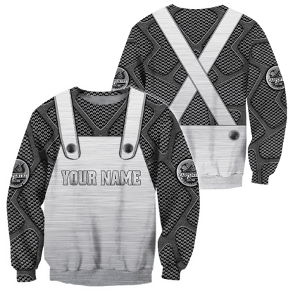 Personalized Name Carpenter 3D All Over Printed Unisex Shirts Metal Pattern Ver 4