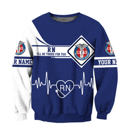Premium Nurse Personalized Name 3D All Over Printed Unisex Shirts
