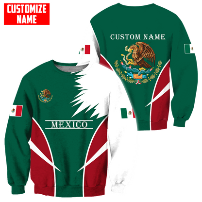 Personalized Name Mexico 3D All Over Printed Unisex Shirts DQB06072101