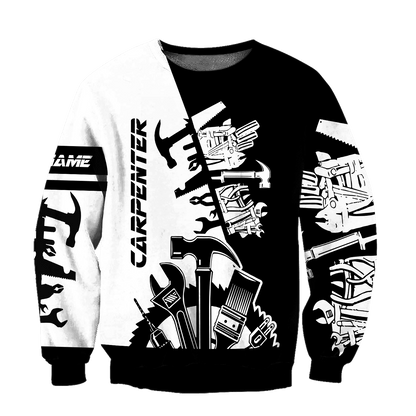 Personalized Name Carpenter Unisex Shirts Carpenter Tools Ver 2