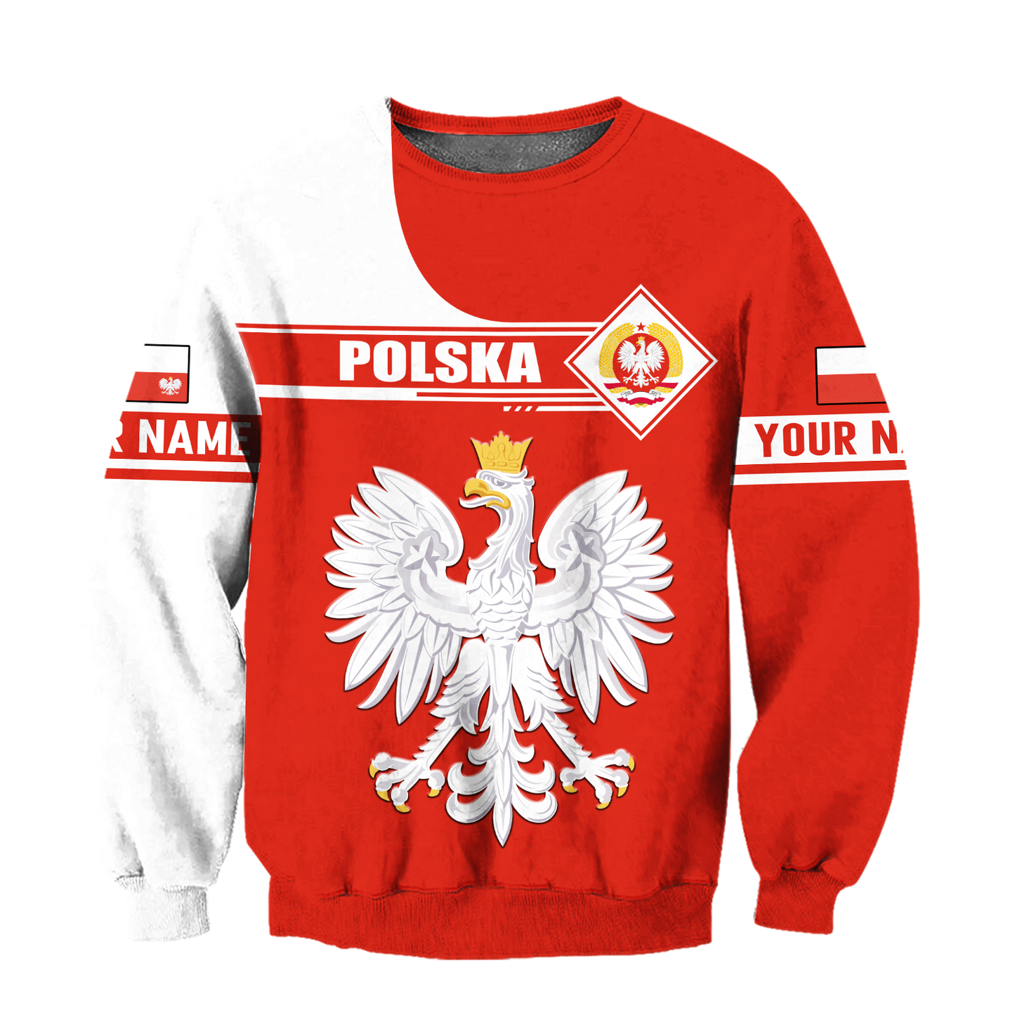 Personalized Polska 3D All Over Printed Unisex Hoodie