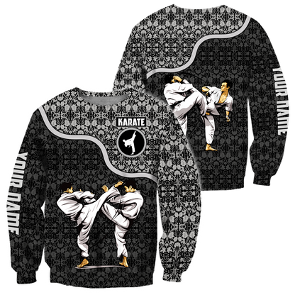 Customize Name Karate Hoodie For Men And Women TNA18032106