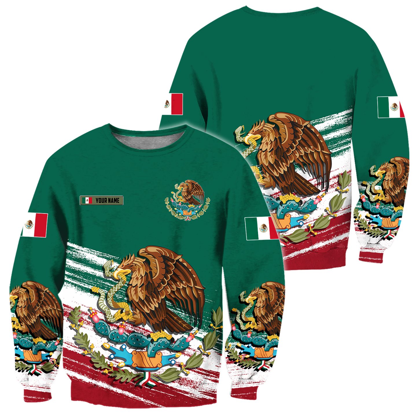 Persionalized Mexico 3D All Over Printed Unisex Shirts
