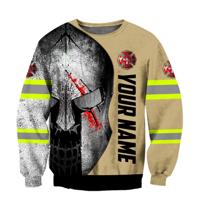 Customize Name Firefighter 3D All Over Printed Hoodie Shirts For Men And Women MH08122004