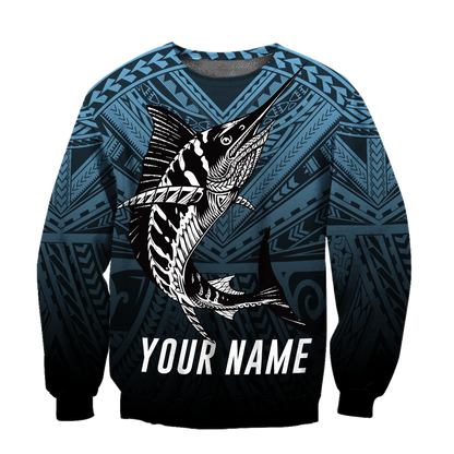Amazing Polynesian Mahi Mahi Go Fishing Unisex Personalized Deluxe Hoodie ML