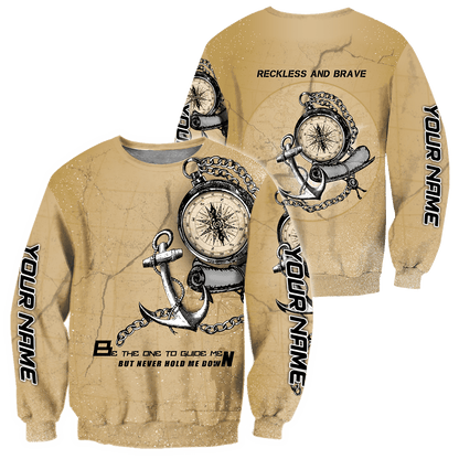 Custom name Proud Seaman Meaningful Tattoo unique 3d design shirts