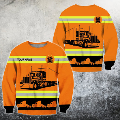 Customize Name Trucker 3D All Over Printed Unisex Shirts