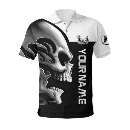 Personalized Name Rodeo Skull 3D All Over Printed Unisex Shirts Team Roping