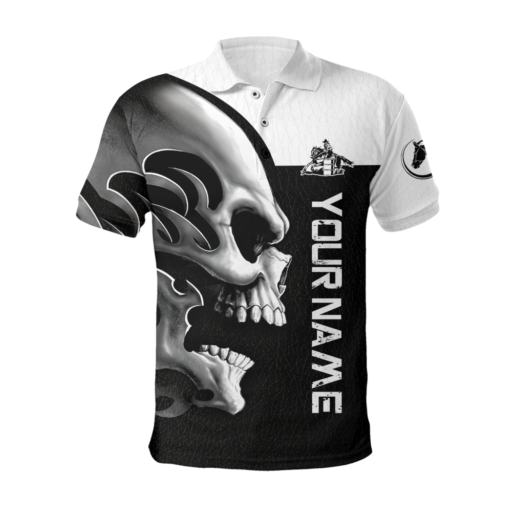 Personalized Name Rodeo Skull 3D All Over Printed Unisex Shirts Barrel Racing