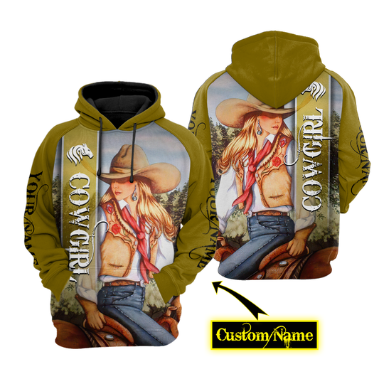 Cowgirl Customize 3D All Over Printed Shirts VP19122008XT
