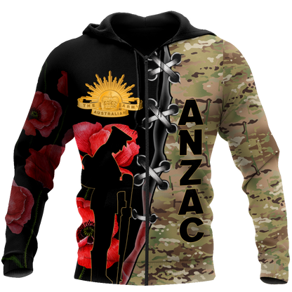 Premium Anzac Day 3D Printed Unisex Shirts TN NTN17042104