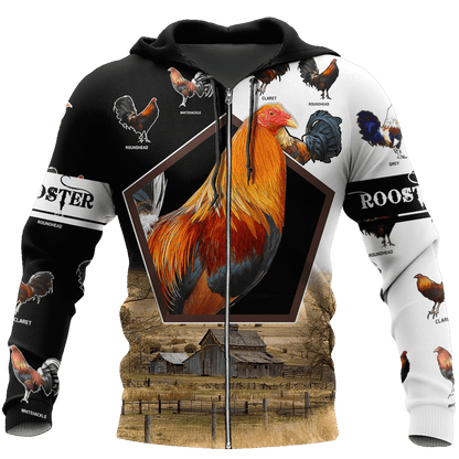 Rooster Breeds 3D Printed Unisex Shirts DD23042105