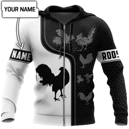 Personalized Rooster 3D Printed Unisex Shirts DD24042104