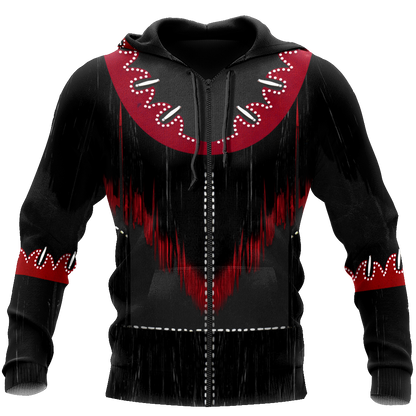 Cowboy Jacket No7 Cosplay 3D Over Printed Unisex Deluxe Hoodie ML